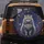 Light Grey Cat Pink Glasses Crown Necklace - Celestial Night Sky Cat Lover Gift Spare Tire Cover - 5