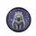 Light Grey Cat Pink Glasses Crown Necklace - Celestial Night Sky Cat Lover Gift Spare Tire Cover - 4