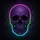 Neon Skull Macabre Cyberpunk Decor - Goth Lover Gift Spare Tire Cover - 6