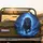 Black Lion Blue Glowing Eyes Lightning Halo Arcane Symbols - Fantasy Lover Gift Spare Tire Cover - 2