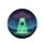 Retro Futuristic UFO Abduction Beam Night Sky - Sci-Fi Fan Gift Spare Tire Cover - 4
