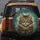 Majestic Brown Tabby Cat Portrait with Green Eyes - Cat Lover Gift Spare Tire Cover - 5