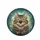 Majestic Brown Tabby Cat Portrait with Green Eyes - Cat Lover Gift Spare Tire Cover - 4