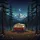 Vintage Travel Trailer Pine Forest Starry Night - Road Trip Adventure Traveler Gift Spare Tire Cover - 6
