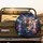 Galactic Cosmic Tiger Head Electric Blue Eyes - Wildlife Car Accessory Gift Spare Tire Cover - 2