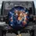 Galactic Cosmic Tiger Head Electric Blue Eyes - Wildlife Car Accessory Gift Spare Tire Cover - 1
