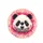 Panda Face Pink Fuchsia Paint Splatter - Wildlife Lover Travel Essentials Spare Tire Cover - 4
