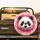 Panda Face Pink Fuchsia Paint Splatter - Wildlife Lover Travel Essentials Spare Tire Cover - 2