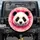 Panda Face Pink Fuchsia Paint Splatter - Wildlife Lover Travel Essentials Spare Tire Cover - 1