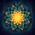 Cosmic Glowing Lotus Mandala - Yoga Gift for Yoga Lover Spare Tire Cover - 6