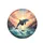 Leaping Dolphins Ocean Wave Rainbow Sunset Sky - Wildlife Lover Outdoor Gift Spare Tire Cover - 4
