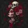 Gothic Sugar Skull Woman Profile Human Skull Roses Foliage - Dia de los Muertos Gift Spare Tire Cover - 6