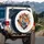 Focused Gaze Orange Black Navy Tiger Head Wildlife Lover Outdoor Vehicle Accessory Gift Spare Tire Cover - 3