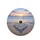 Distant Coastline Tumbled Beach Pebble Heart Ocean Sunset Seascape - Ocean Lover Gift Spare Tire Cover - 4