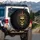 Golden Human Skull Crown Jewels Filigree Fleur-de-lis - Bold Statement Gift Spare Tire Cover - 3