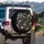Snarling Snake Heads Intertwined Cherry Blossoms Red Berries - Wildlife Lover Auto Decor Gift Spare Tire Cover - 3