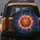 Glowing Basketball Electric Magenta Orange Splatter - Sports Fan Gift for Athletes Spare Tire Cover - 5