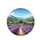 Lavender Fields Rural Farmhouses Rolling Hills Distant Mountains - Farmhouse Decor Gift Spare Tire Cover - 4