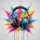 Explosive Over-ear Headphones Powder Drip - Music Lover Gift Spare Tire Cover - 6