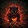 Dark Fiery Feline Yellow Eyes Eruptive Magma Cracks - Adventure Seeker Gift Spare Tire Cover - 6