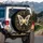 Luminous Butterfly Golden Roman Numerals Clock Baroque Filigree Celestial Speckles - Home Decor Gift Spare Tire Cover - 3