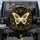 Luminous Butterfly Golden Roman Numerals Clock Baroque Filigree Celestial Speckles - Home Decor Gift Spare Tire Cover - 1