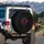 Dark Enigmatic Face Swirling Energy - Everyday Outdoor Style Spare Tire Cover - 3