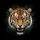 Realistic Snarling Tiger Face Emerald Green Eyes - Wildlife Lover Vehicle Decor Gift Spare Tire Cover - 6