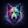 Realistic Rainbow Neon Dog Head Snarling Fangs Cosmic Smoke - Dog Lover Wildlife Gift Spare Tire Cover - 6