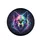 Realistic Rainbow Neon Dog Head Snarling Fangs Cosmic Smoke - Dog Lover Wildlife Gift Spare Tire Cover - 4