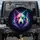 Realistic Rainbow Neon Dog Head Snarling Fangs Cosmic Smoke - Dog Lover Wildlife Gift Spare Tire Cover - 1