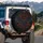 Aggressive Bat Glowing Eyes Esoteric Sigils Gritty Grunge - Dark Fantasy Lover Gift Spare Tire Cover - 3