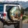 Teacup Bear Red Fox Retro Travel Trailer Forest - Wildlife Camper Gift Spare Tire Cover - 3