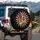 Sugar Skulls Love Banner Roses Hearts - Love Celebration Gift Spare Tire Cover - 3