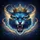 Snarling Blue Feline Golden Crown Blue Crystal Starlight - Fantasy Lover Gift Spare Tire Cover - 6