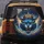 Snarling Blue Feline Golden Crown Blue Crystal Starlight - Fantasy Lover Gift Spare Tire Cover - 5