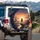 Samurai Warrior Sunset Cherry Blossom Japanese Landscape - Travel Essentials Gift Spare Tire Cover - 3