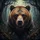 Powerful Gaze Grizzly Bear Dark Forest Wilderness - Wildlife Lover Gift Spare Tire Cover - 6