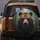 Powerful Gaze Grizzly Bear Dark Forest Wilderness - Wildlife Lover Gift Spare Tire Cover - 5