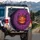 Grinning Jack-o'-Lantern Autumn Leaves Swirling Mist Bats - Halloween Night Gift Spare Tire Cover - 3