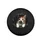 Calico Cat Curious Eyes Torn Opening Matte Black Background - Cat Lover Gift Spare Tire Cover - 4