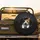 Calico Cat Curious Eyes Torn Opening Matte Black Background - Cat Lover Gift Spare Tire Cover - 2