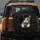 Calico Cat Curious Eyes Torn Opening Matte Black Background - Cat Lover Gift Spare Tire Cover - 5