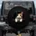 Calico Cat Curious Eyes Torn Opening Matte Black Background - Cat Lover Gift Spare Tire Cover - 1