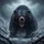 Enraged Roaring Black Bear Glowing Red Eyes Arctic Wilderness - Wildlife Lover Gift Spare Tire Cover - 6