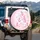 Unicorns Pink Mane Golden Horn Pastel Rainbows Golden Crowns - Unicorn Lover Gift Spare Tire Cover - 3