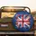 Christmas Ornaments Candy Cane Distressed Cross Flag - Holiday Gift Spare Tire Cover - 2