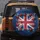 Christmas Ornaments Candy Cane Distressed Cross Flag - Holiday Gift Spare Tire Cover - 5