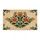 Folk Art Floral Crest Burnt Orange Layered Blossoms - Nature Lover Gift Doormat - 3