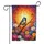 Great Tit Bird Daisies Asters Sun Lush Floral Garden - Nature Lover Gift Garden Flag - 3